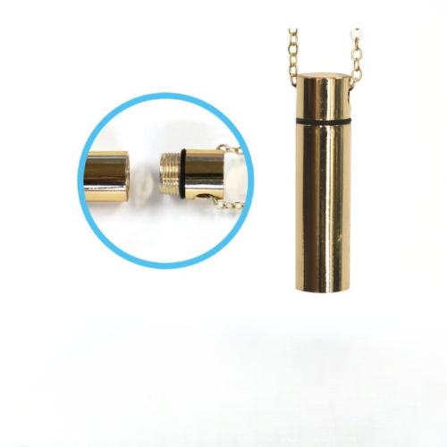 遺骨カプセル極小メッキペンダント